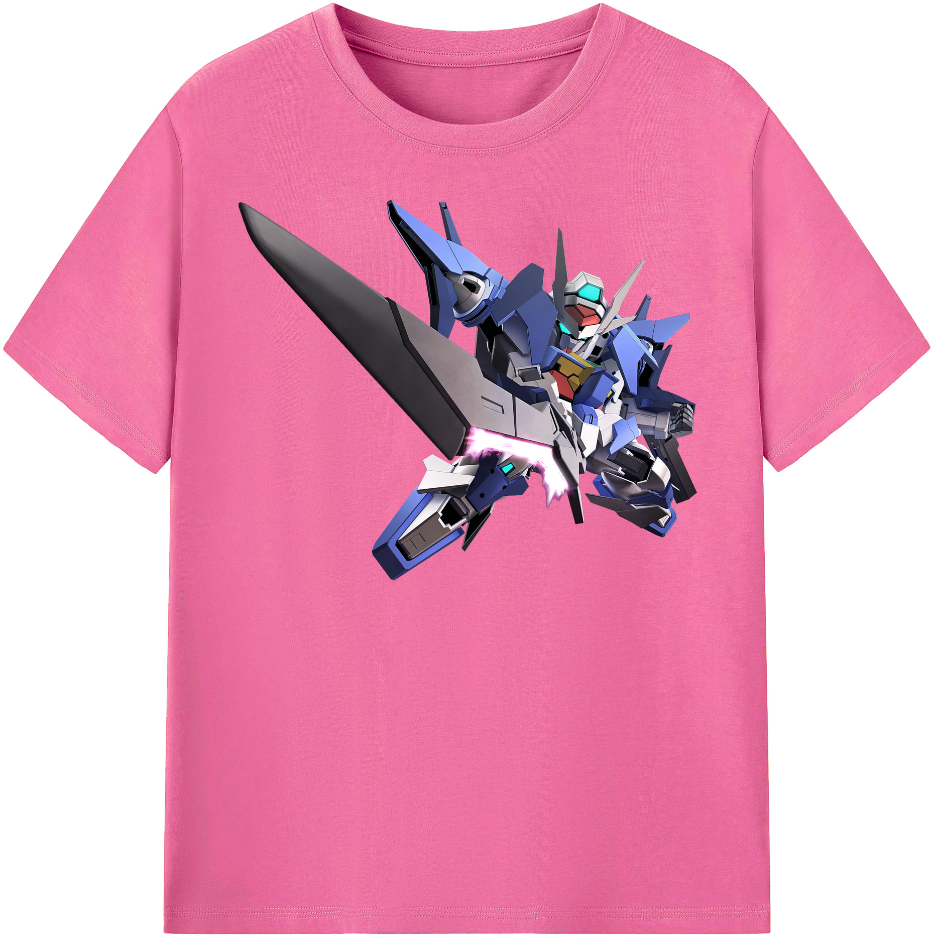 （画像用） 機動戦士ガンダム Mobile Suit Gundam レディースカジュアルプリントTシャツ（綿100％）